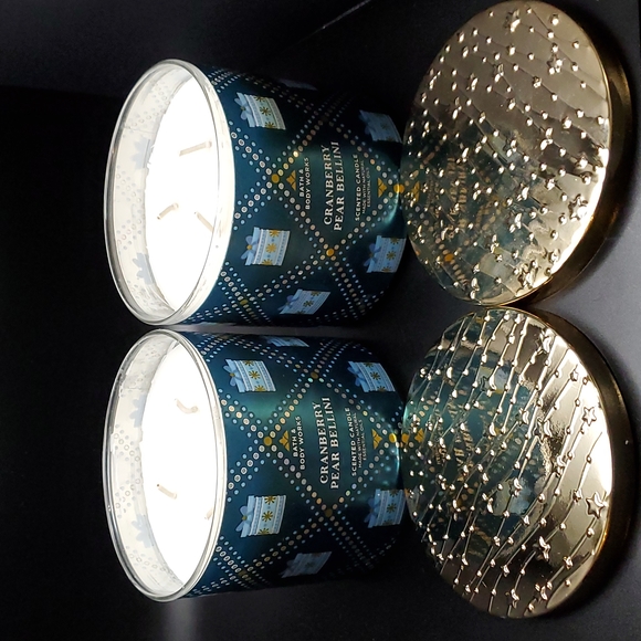 Bath & Body Works Other - 2pc Bath & Body Works Cranberry Pear Bellini 3-Wick Candles- New!